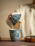 Aged Clay Celadon Douli Sancai Gaiwan (High-End Kung Fu Tea Set)