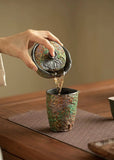 Zen Lotus Aged Clay "Two-Piece" Gaiwan (Anti-Scald)