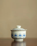 "Silver Moon" Lotus Treasure Sancai Gaiwan