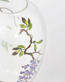 Hand-Painted Transparent Glass Vase Collection