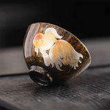 The Imperial Current | Hand-Painted Goldfish Lacquerware Master Cup
